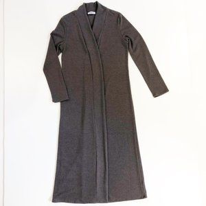 Long open duster sweater Embrace Medium Mushroom Stretchy